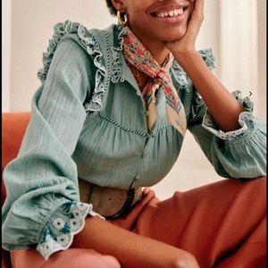 Sezane Meryl sea green